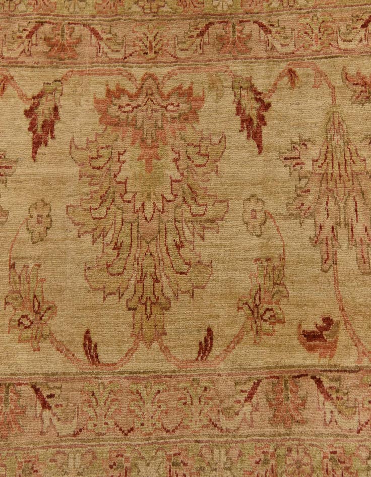 Detail image of  13' 2 x 19' 2  Hand Knotted Peshawar Ziegler Rug