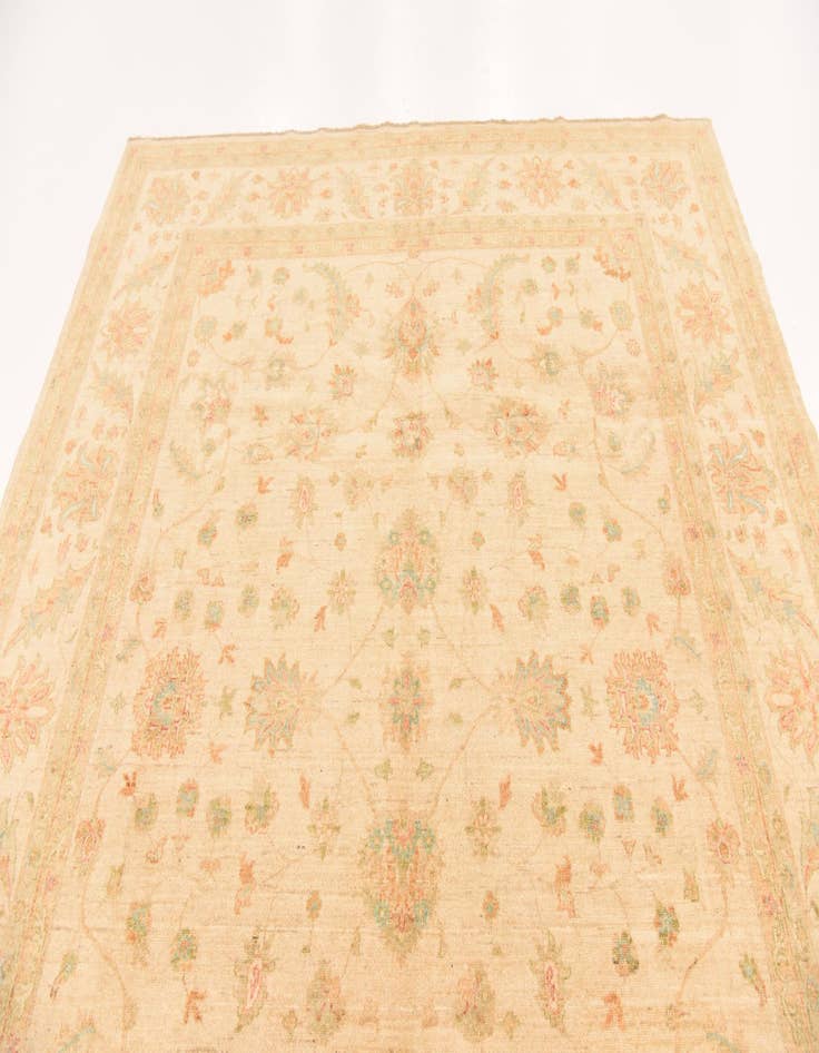 Detail image of  8' 3 x 10' 2  Hand Knotted Peshawar Ziegler Rug