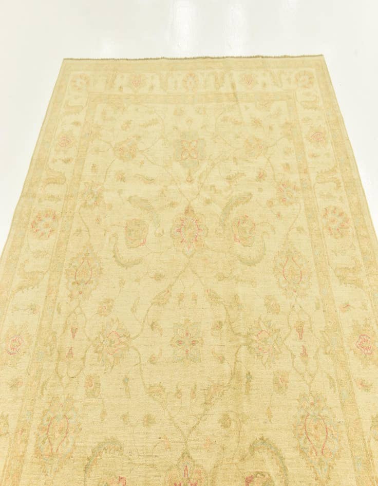 Detail image of  6' 9 x 9' 9  Hand Knotted Peshawar Ziegler Rug