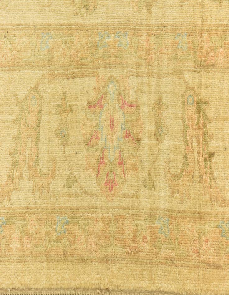 Detail image of  6' 9 x 9' 9  Hand Knotted Peshawar Ziegler Rug