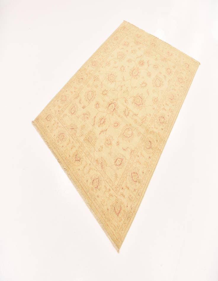 Detail image of  4' 9 x 6' 8  Hand Knotted Peshawar Ziegler Rug