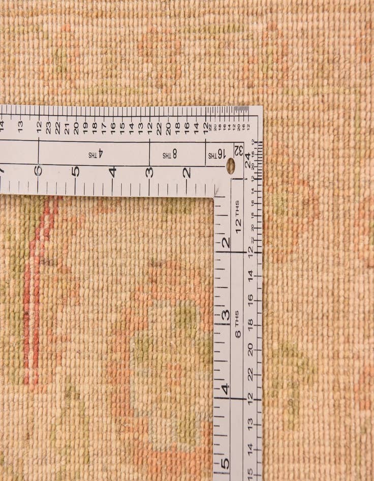 Detail image of  6' 8 x 10'  Hand Knotted Peshawar Ziegler Rug