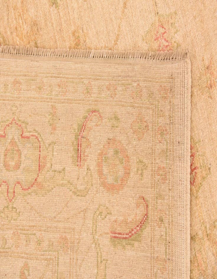 Detail image of  6' 8 x 10'  Hand Knotted Peshawar Ziegler Rug