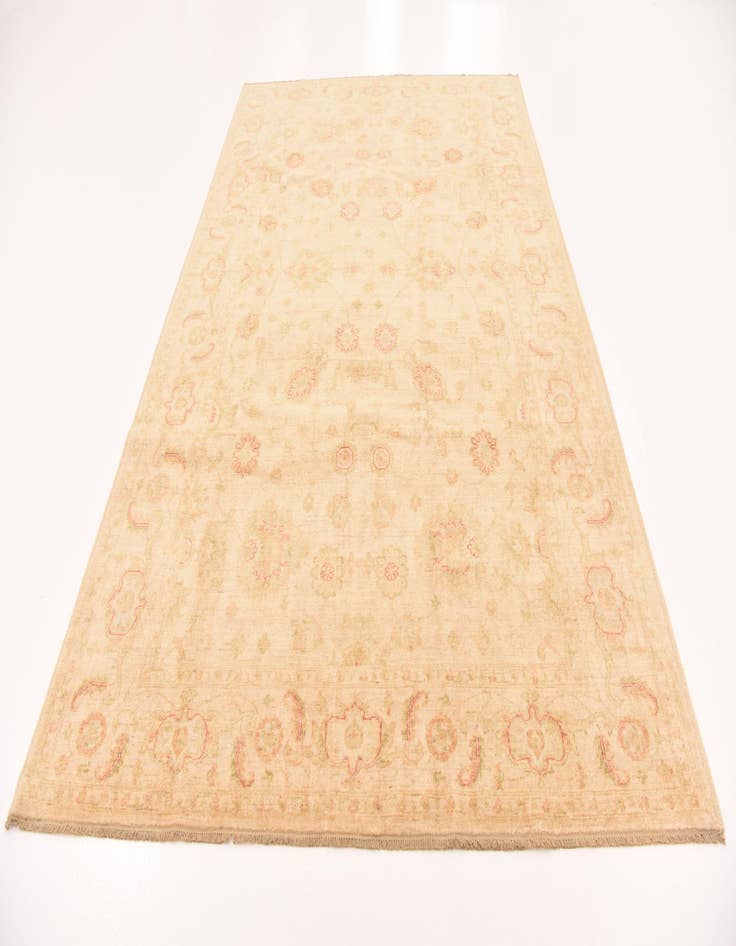 Detail image of  6' 8 x 10'  Hand Knotted Peshawar Ziegler Rug