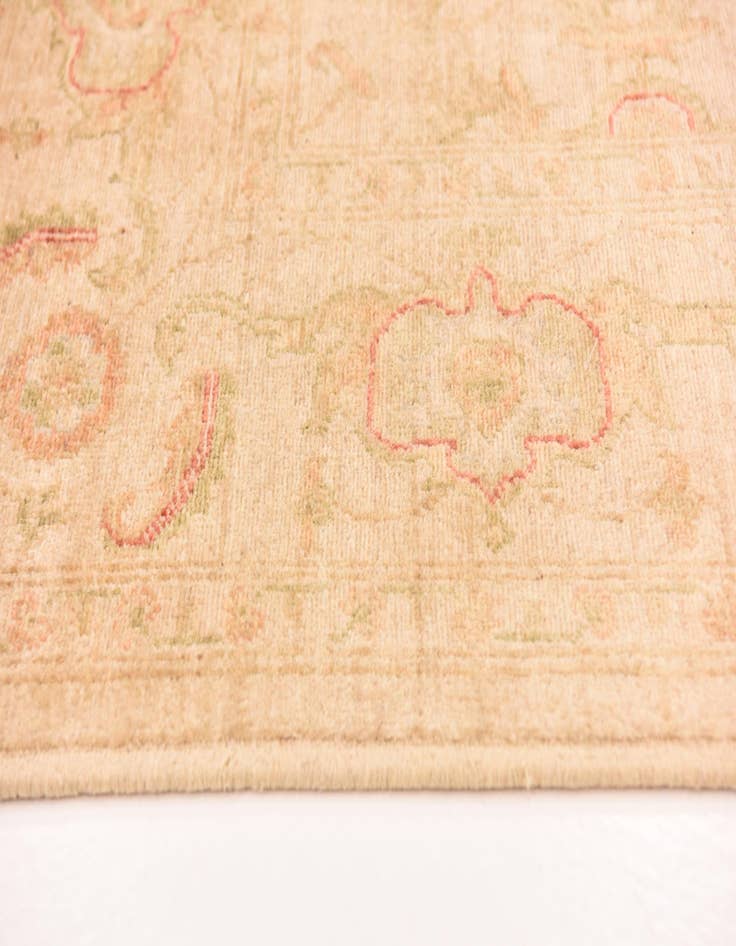 Detail image of  6' 8 x 10'  Hand Knotted Peshawar Ziegler Rug