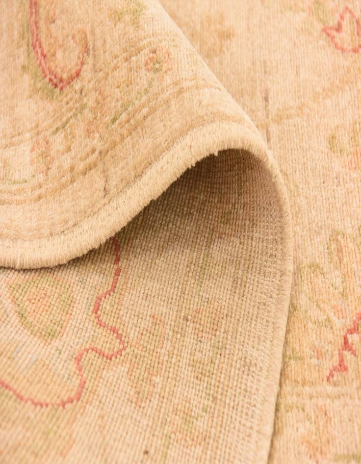 Detail image of  6' 8 x 10'  Hand Knotted Peshawar Ziegler Rug