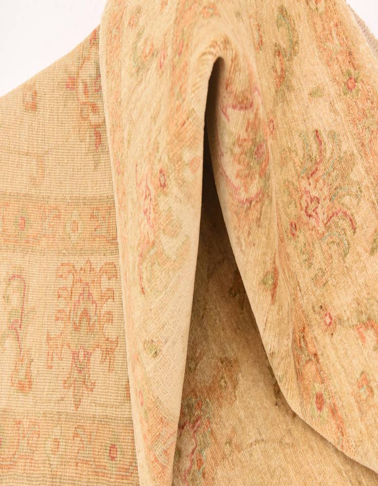 Detail image of  6' 8 x 9' 1  Hand Knotted Peshawar Ziegler Rug