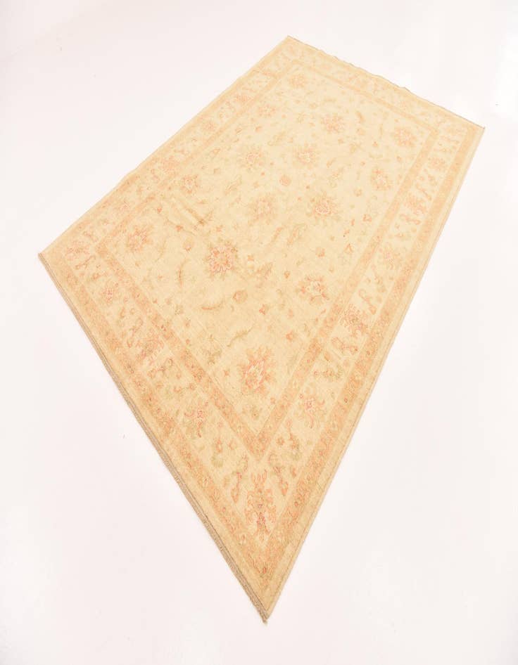 Detail image of  6' 8 x 9' 1  Hand Knotted Peshawar Ziegler Rug