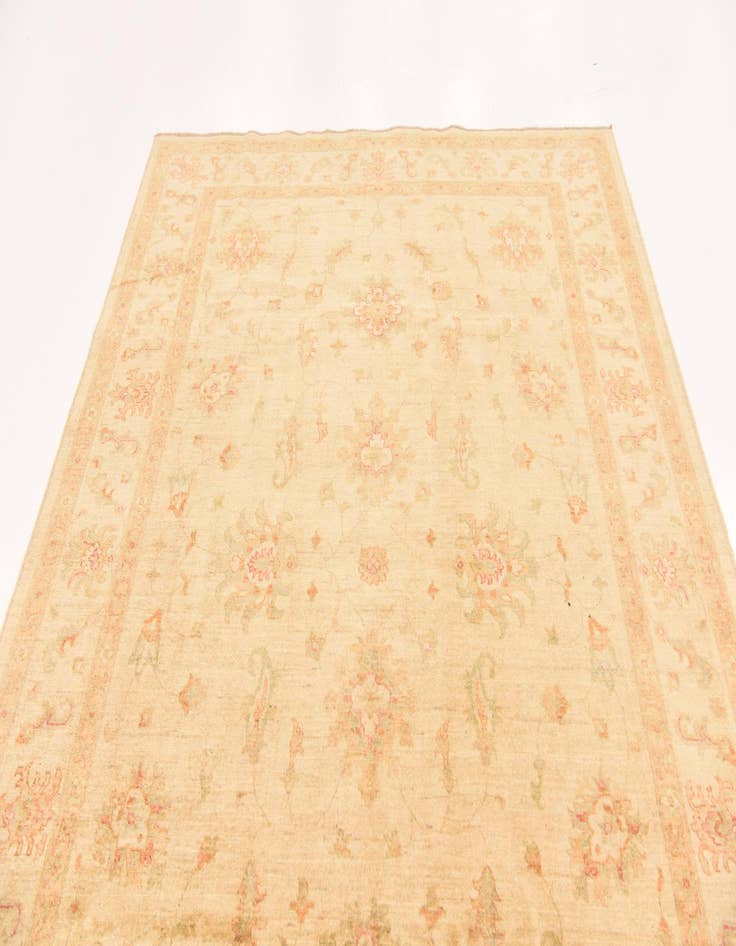 Detail image of  6' 8 x 9' 1  Hand Knotted Peshawar Ziegler Rug