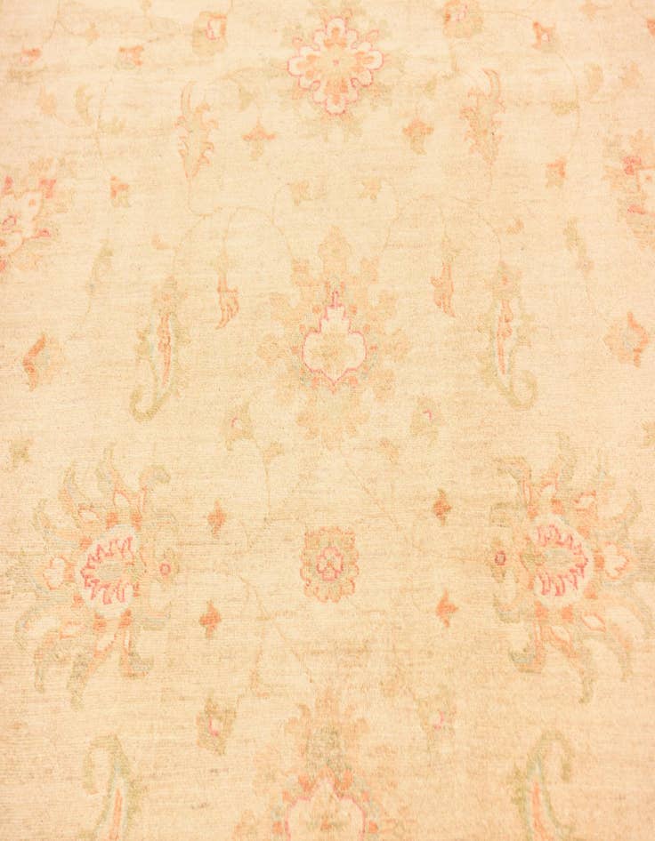 Detail image of  6' 8 x 9' 1  Hand Knotted Peshawar Ziegler Rug