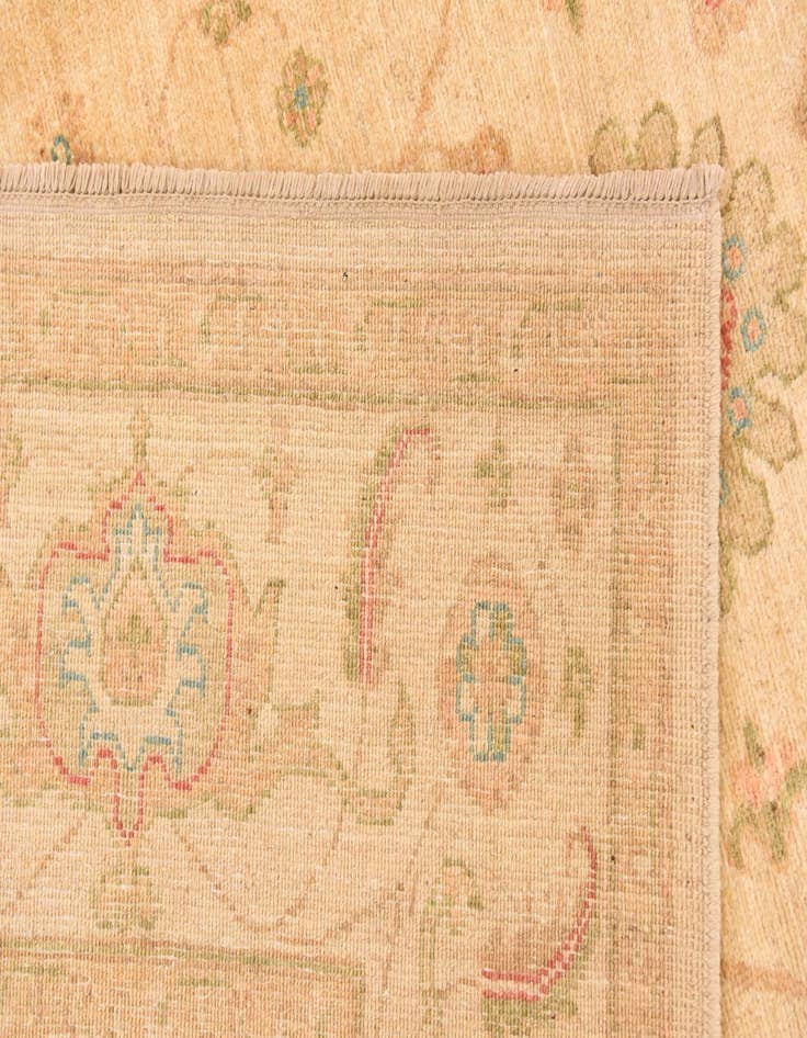 Detail image of  6' 8 x 10'  Hand Knotted Peshawar Ziegler Rug