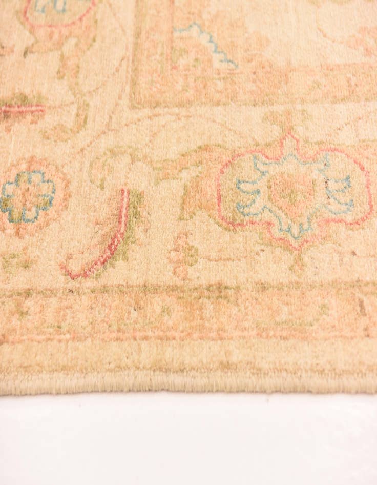 Detail image of  6' 8 x 10'  Hand Knotted Peshawar Ziegler Rug