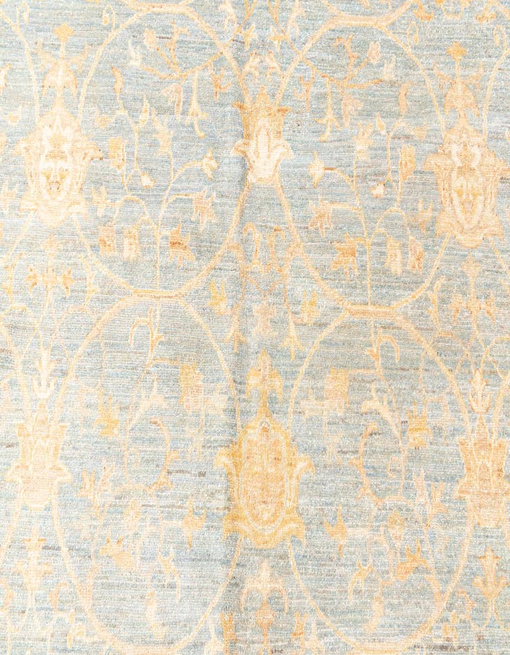Detail image of  10' x 13' 1  Hand Knotted Peshawar Ziegler Rug