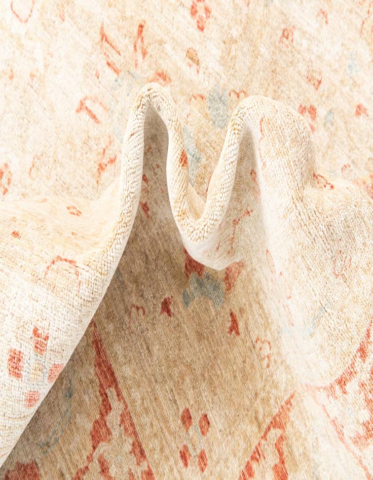 Detail image of  9' 11 x 13' 8  Hand Knotted Peshawar Ziegler Rug