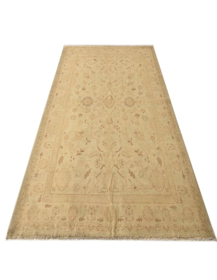 Detail image of  6' 11 x 9' 10  Hand Knotted Peshawar Ziegler Rug