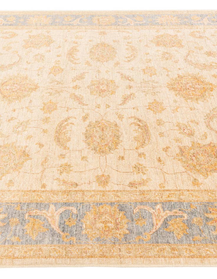 Detail image of  6' 7 x 9' 7  Hand Knotted Peshawar Ziegler Rug
