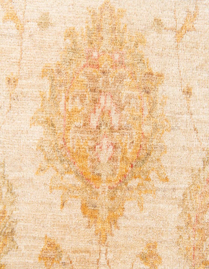 Detail image of  6' 7 x 9' 7  Hand Knotted Peshawar Ziegler Rug
