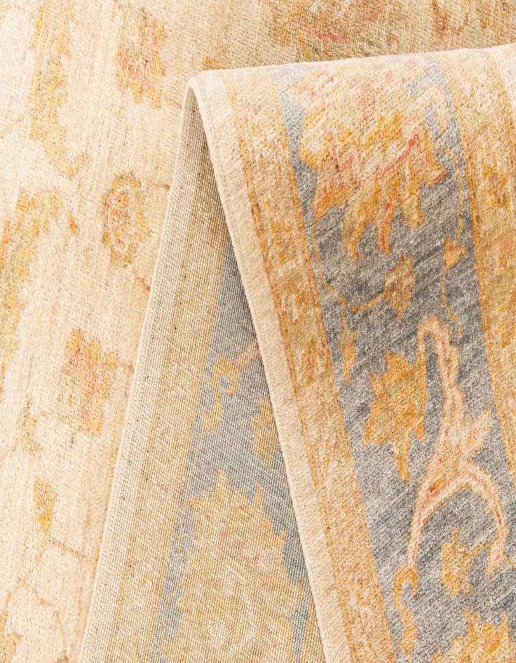 Detail image of  6' 7 x 9' 7  Hand Knotted Peshawar Ziegler Rug
