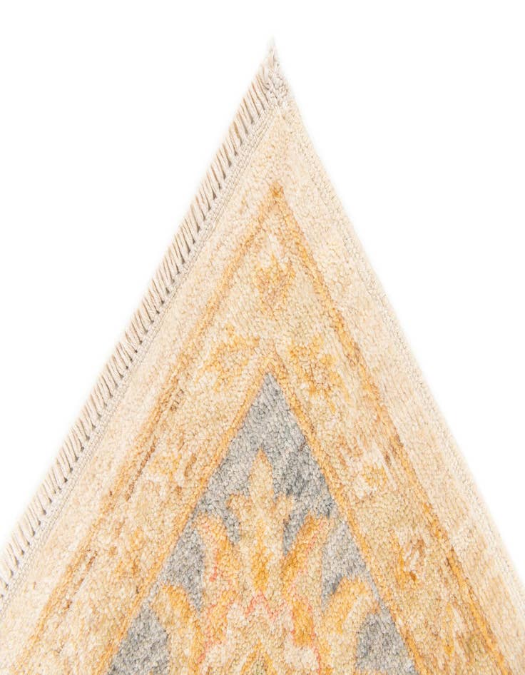 Detail image of  6' 7 x 9' 7  Hand Knotted Peshawar Ziegler Rug