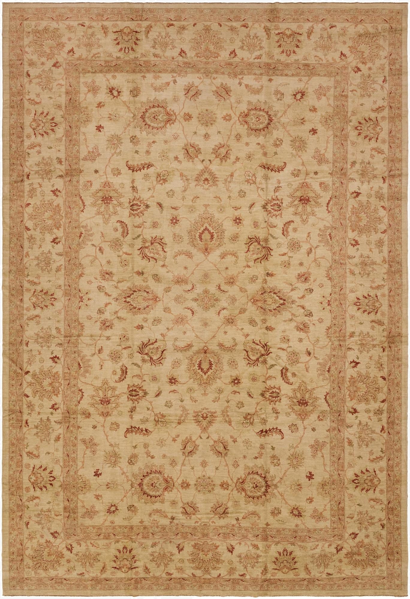  13' 2 x 19' 2  Hand Knotted Peshawar Ziegler Rug