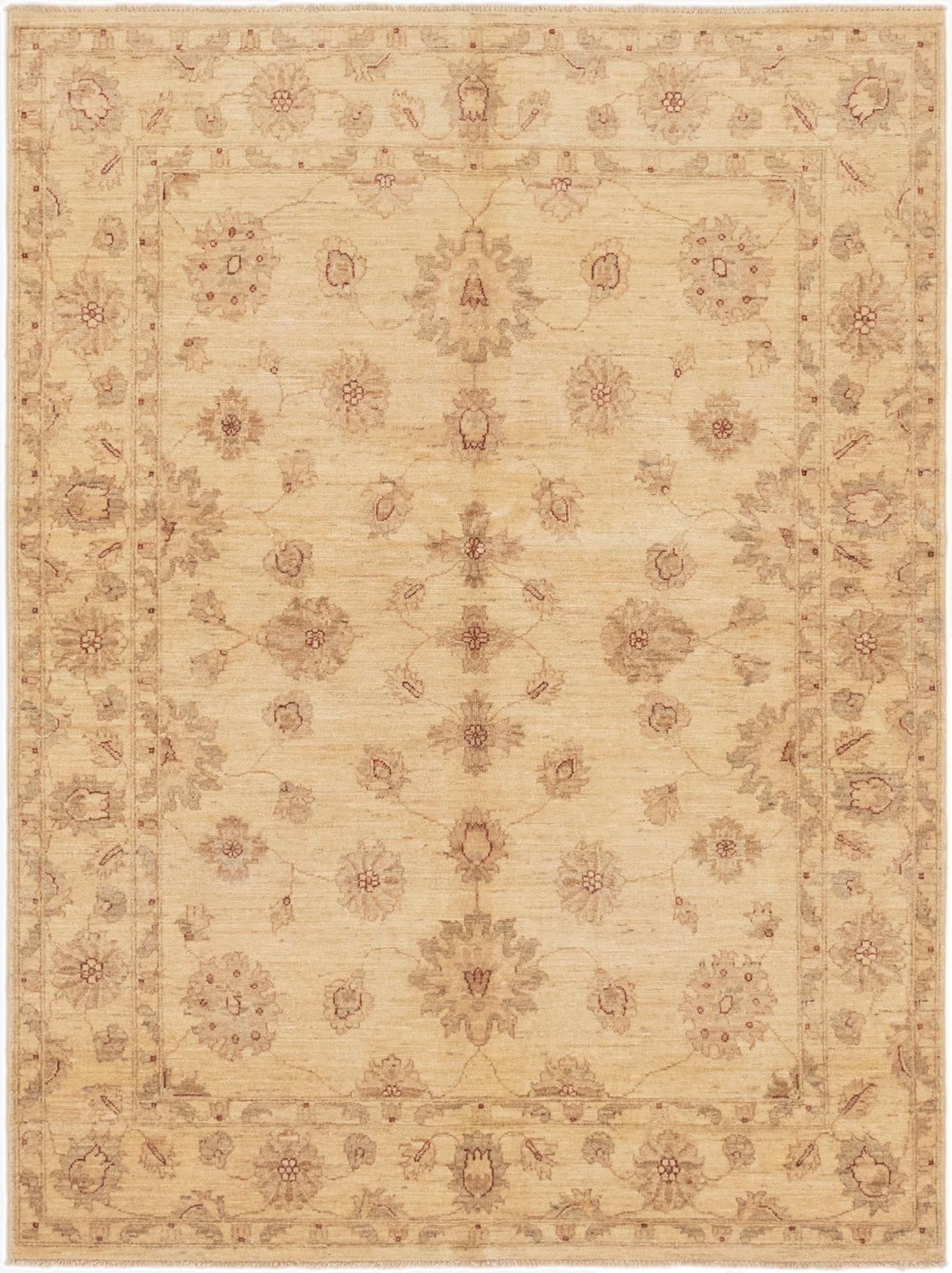 5' x 6' 7  Hand Knotted Peshawar Ziegler Rug