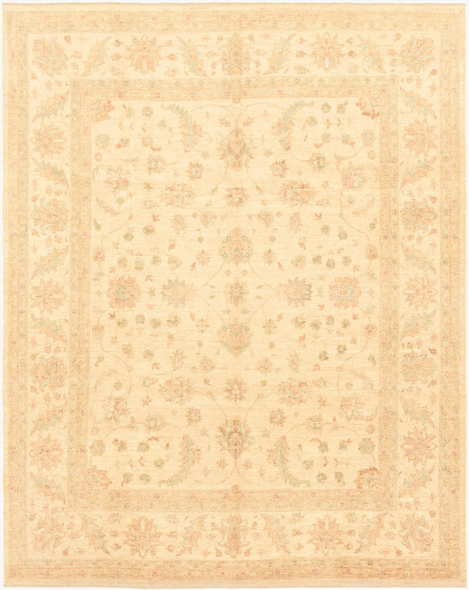  8' 3 x 10' 2  Hand Knotted Peshawar Ziegler Rug