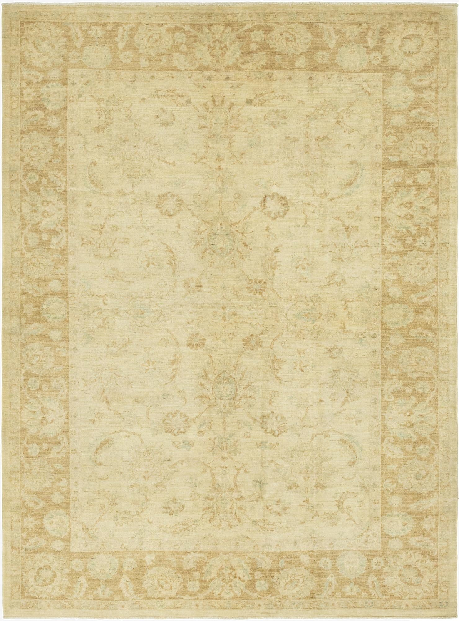  5' 8 x 7' 10  Hand Knotted Peshawar Ziegler Rug