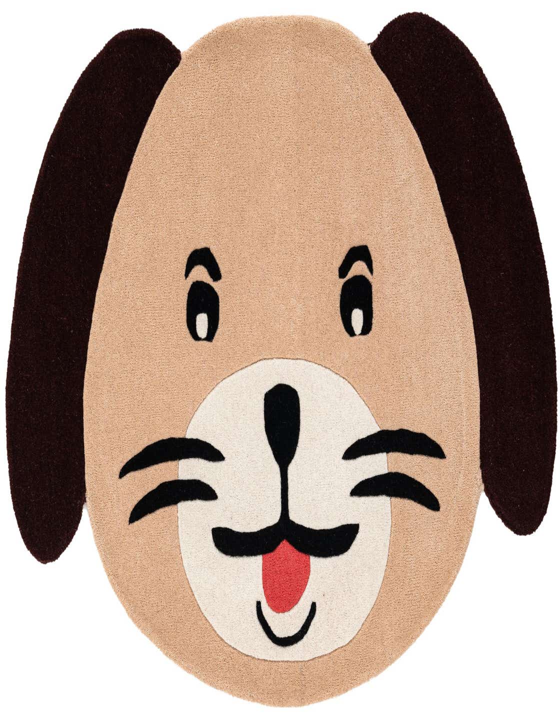 Primary image  Custom Beige Playtime Kids Wool Rug