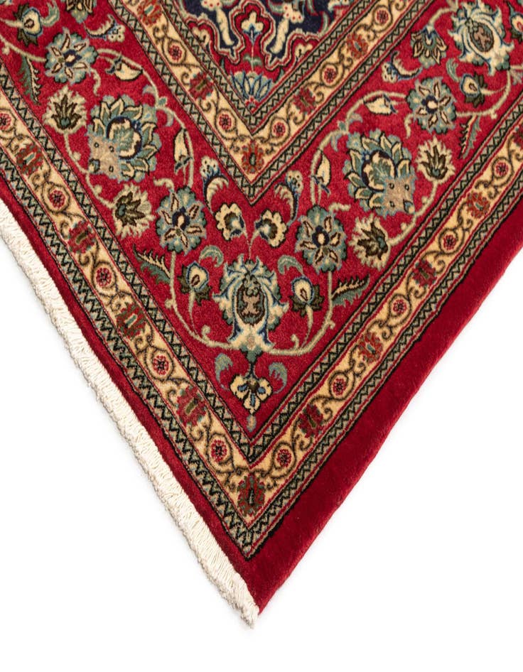 Detail image of  6' 10 x 9' 7  Hand Knotted Qom Persian Rug