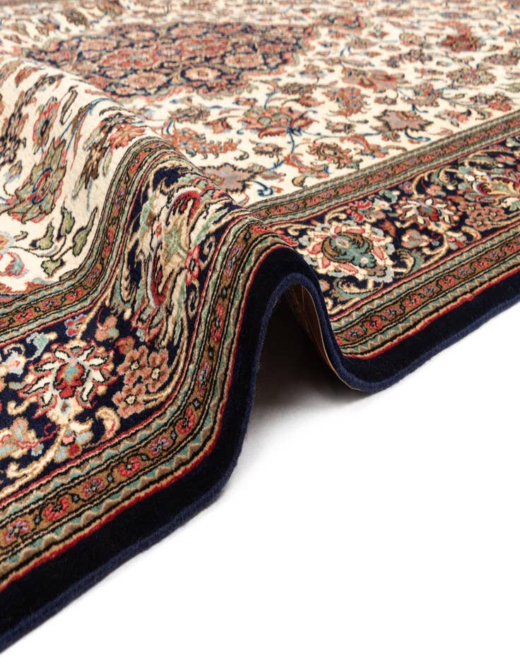 Detail image of  6' 8 x 9' 7  Hand Knotted Qom Persian Rug