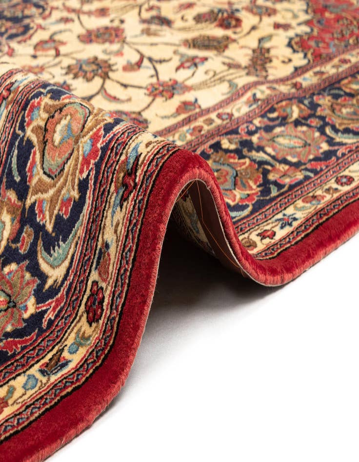 Detail image of  6' 8 x 10' 3  Hand Knotted Qom Persian Rug