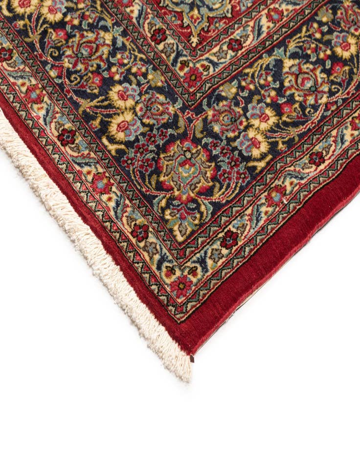 Detail image of  6' 8 x 9' 6  Hand Knotted Qom Persian Rug