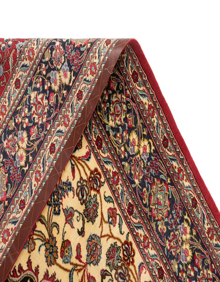 Detail image of  6' 8 x 9' 6  Hand Knotted Qom Persian Rug