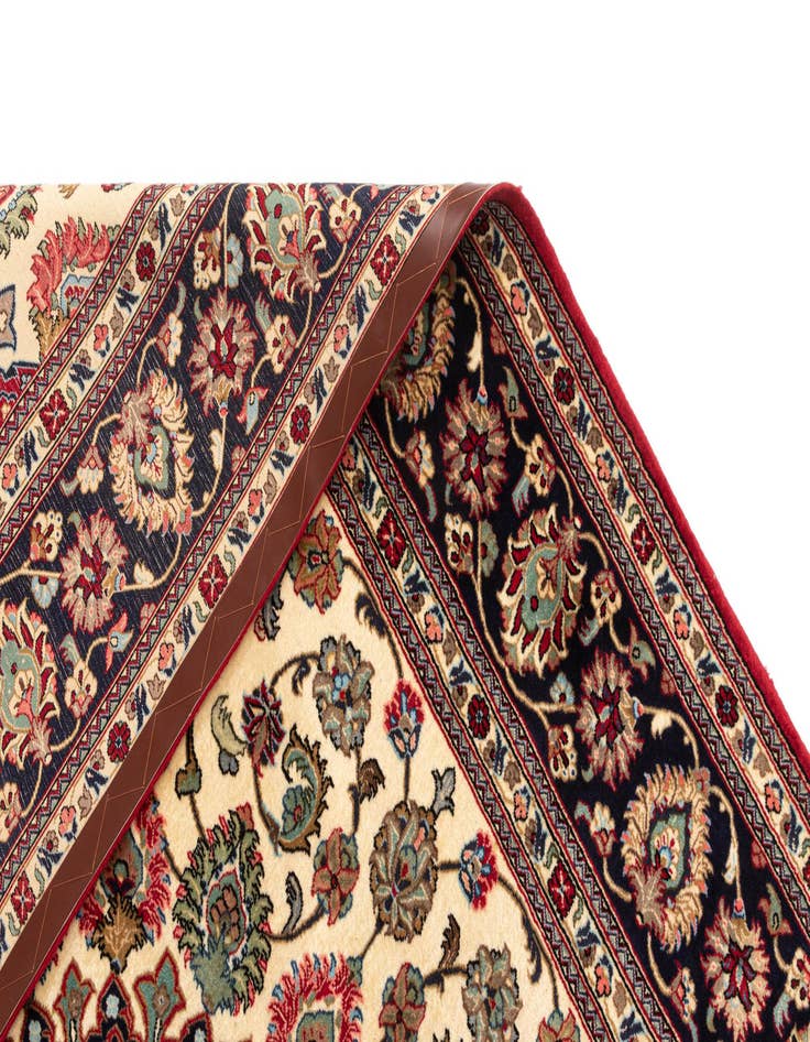 Detail image of  6' 9 x 9' 11  Hand Knotted Qom Persian Rug