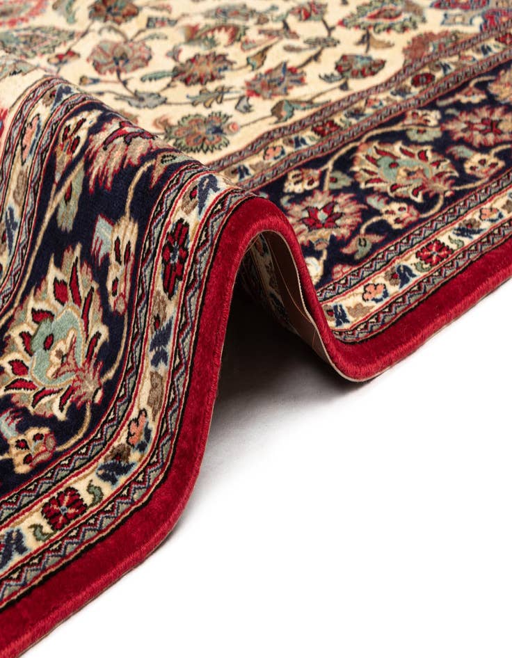 Detail image of  6' 9 x 9' 11  Hand Knotted Qom Persian Rug