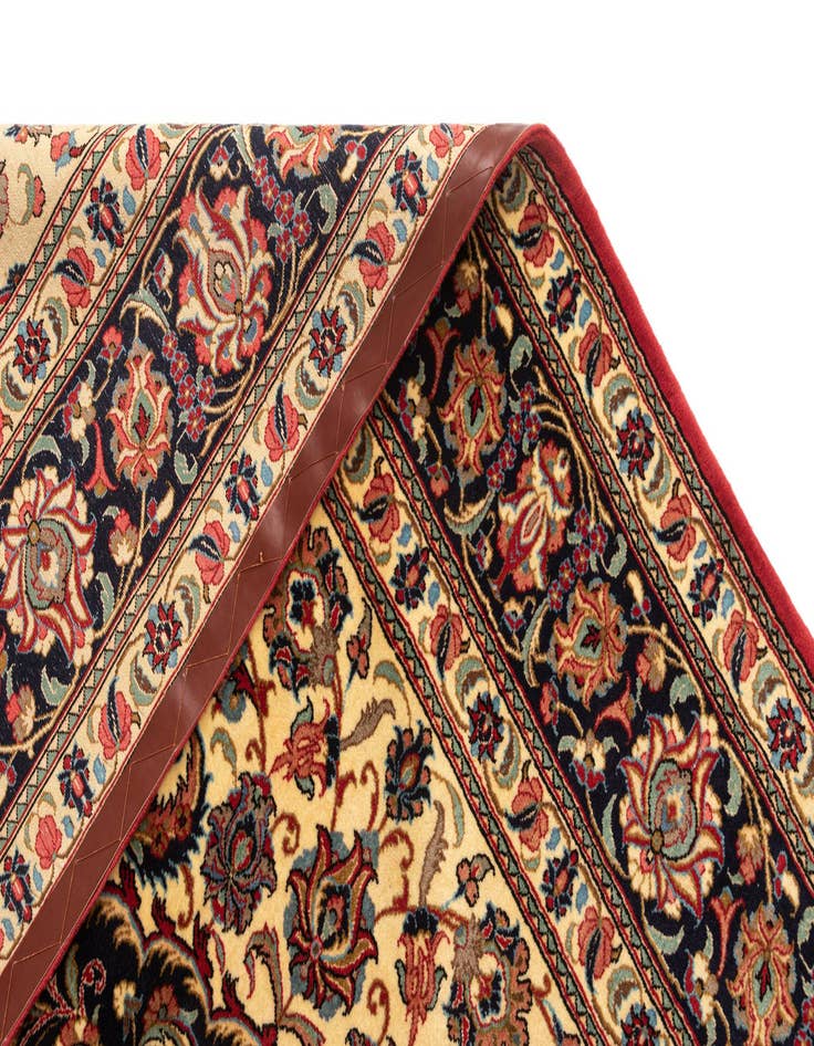 Detail image of  6' 7 x 9' 10  Hand Knotted Qom Persian Rug