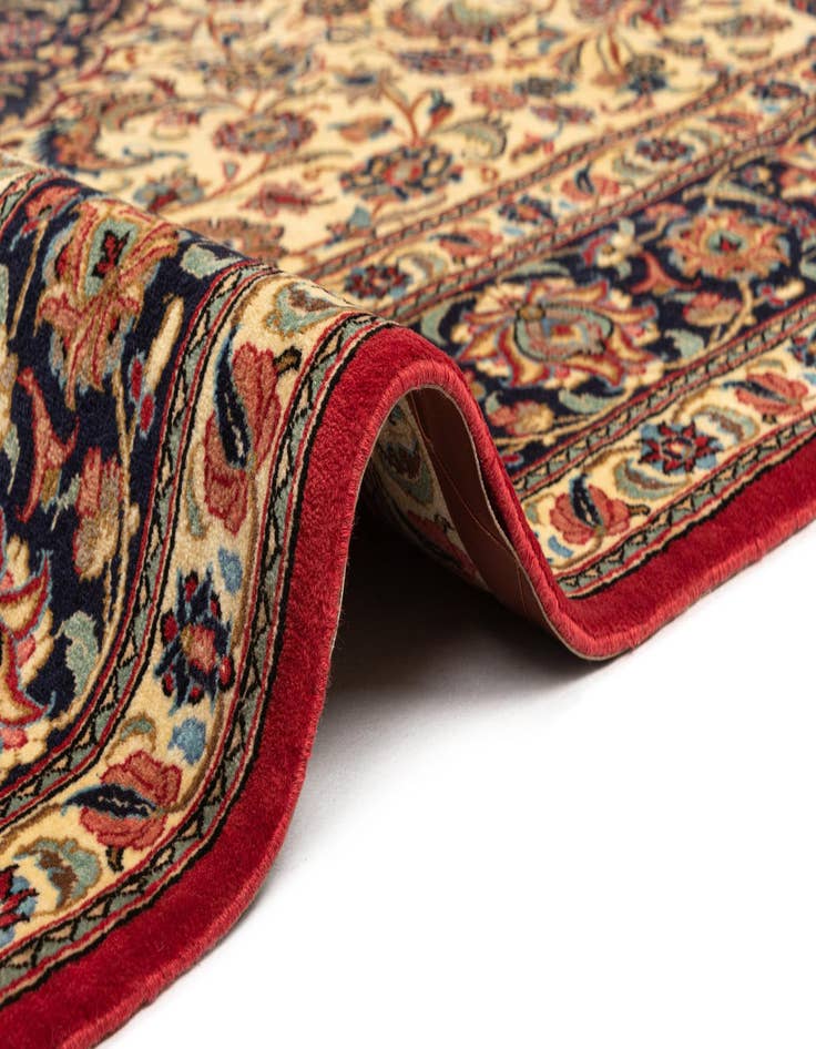 Detail image of  6' 7 x 9' 10  Hand Knotted Qom Persian Rug