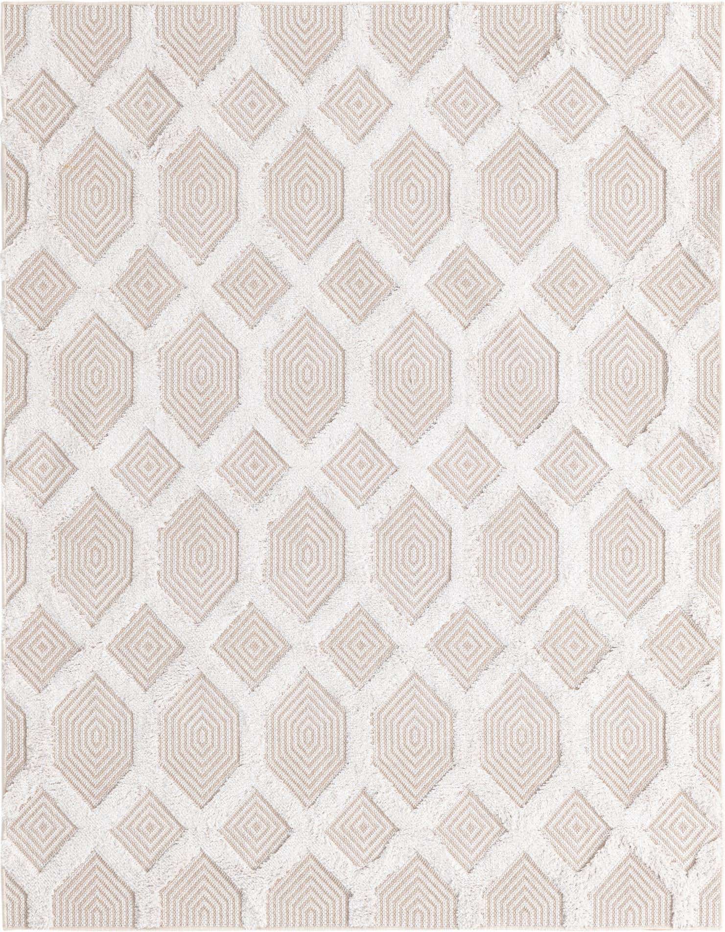 A 4x6 rectangular Rugs.com Sabrina Soto Casa rug featuring a modern abstract pattern in brown and ivory tones.