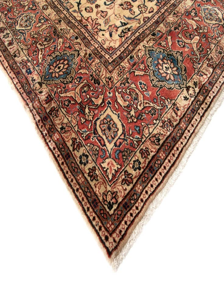 Detail image of  8' 11 x 11' 11  Hand Knotted Sarough Persian Wool Rug