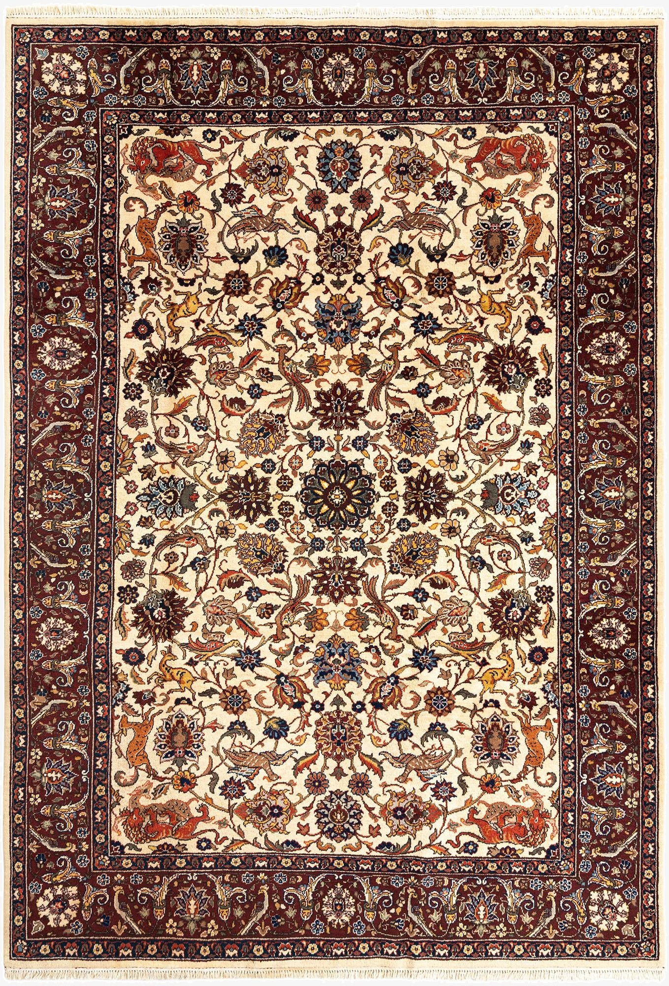  7' 9 x 11' 3 Sarouk Wool Rug