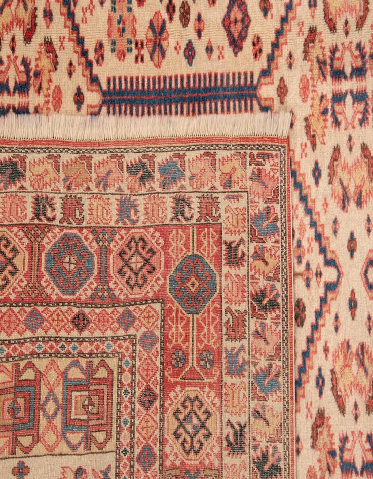 Detail image of  11' 1 x 13' 10  Hand Knotted Schirwan Rug