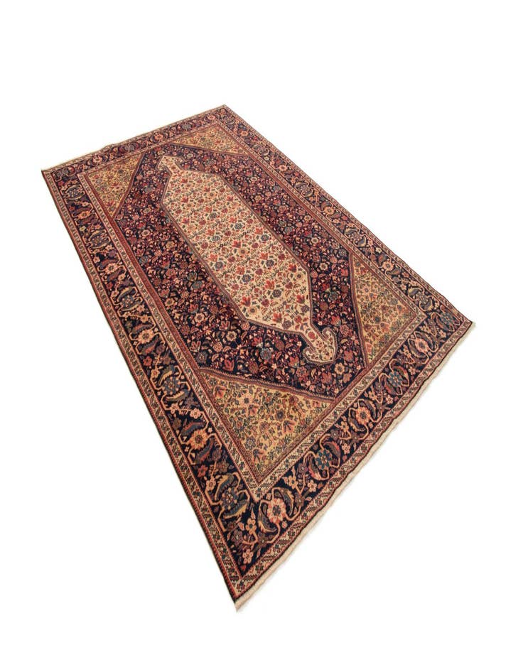 Detail image of  6' 8 x 9' 8  Hand Knotted Schirwan Rug