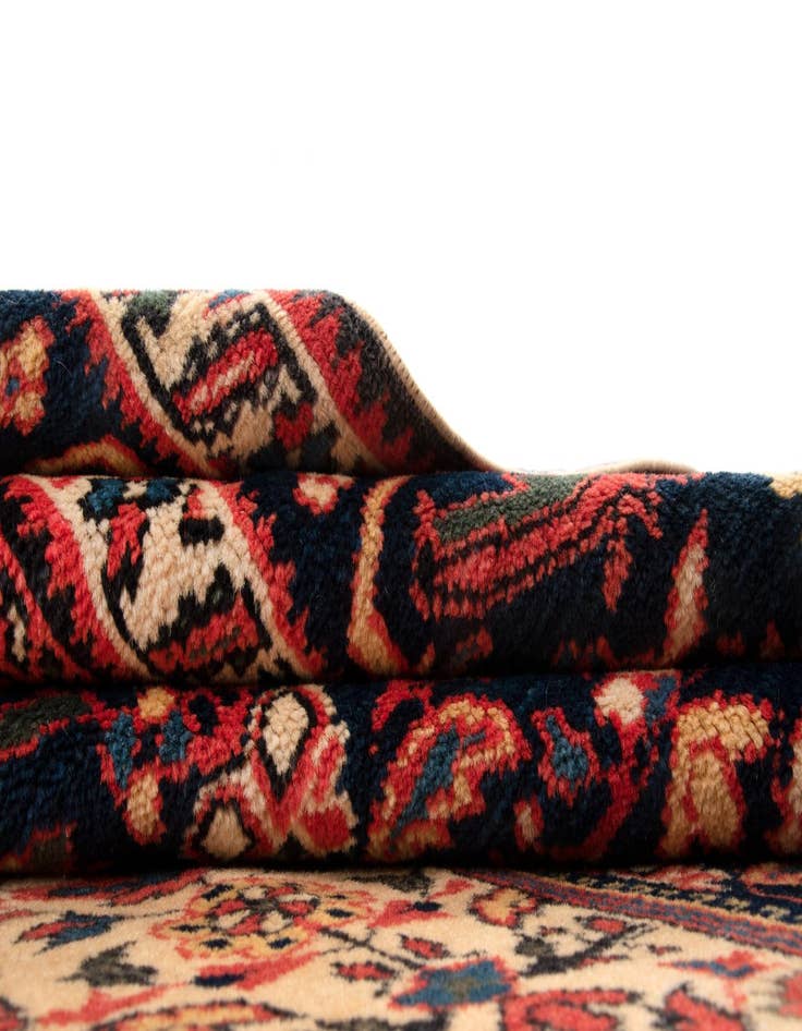 Detail image of  6' 8 x 9' 8  Hand Knotted Schirwan Rug