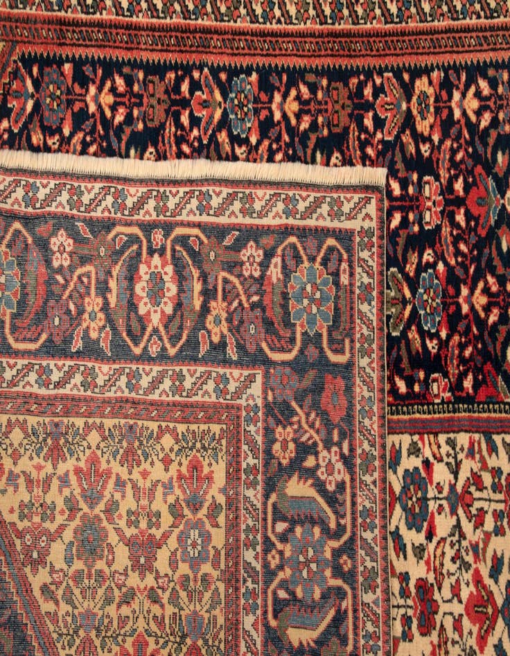 Detail image of  6' 8 x 9' 8  Hand Knotted Schirwan Rug