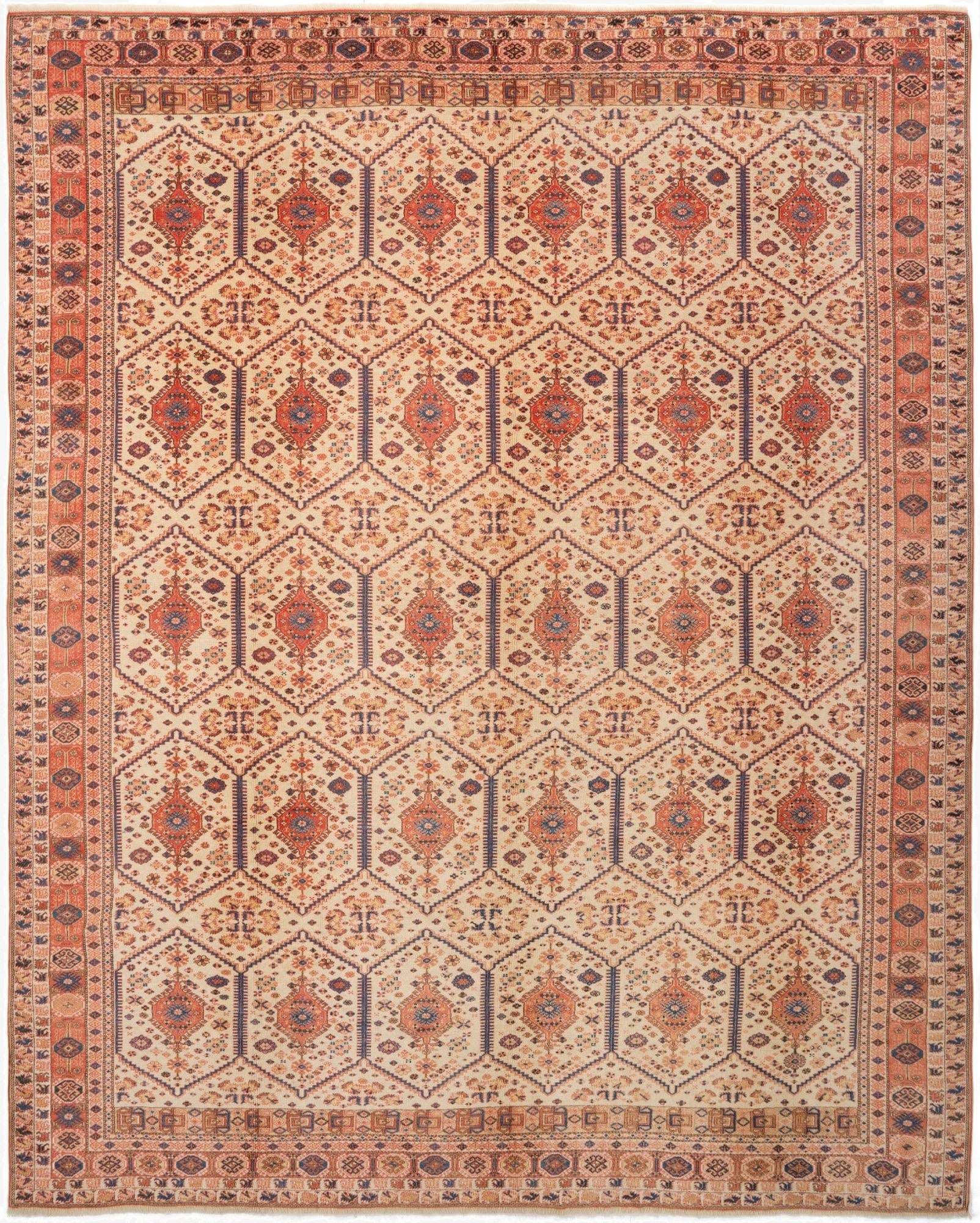 11' 1 x 13' 10  Hand Knotted Schirwan Rug