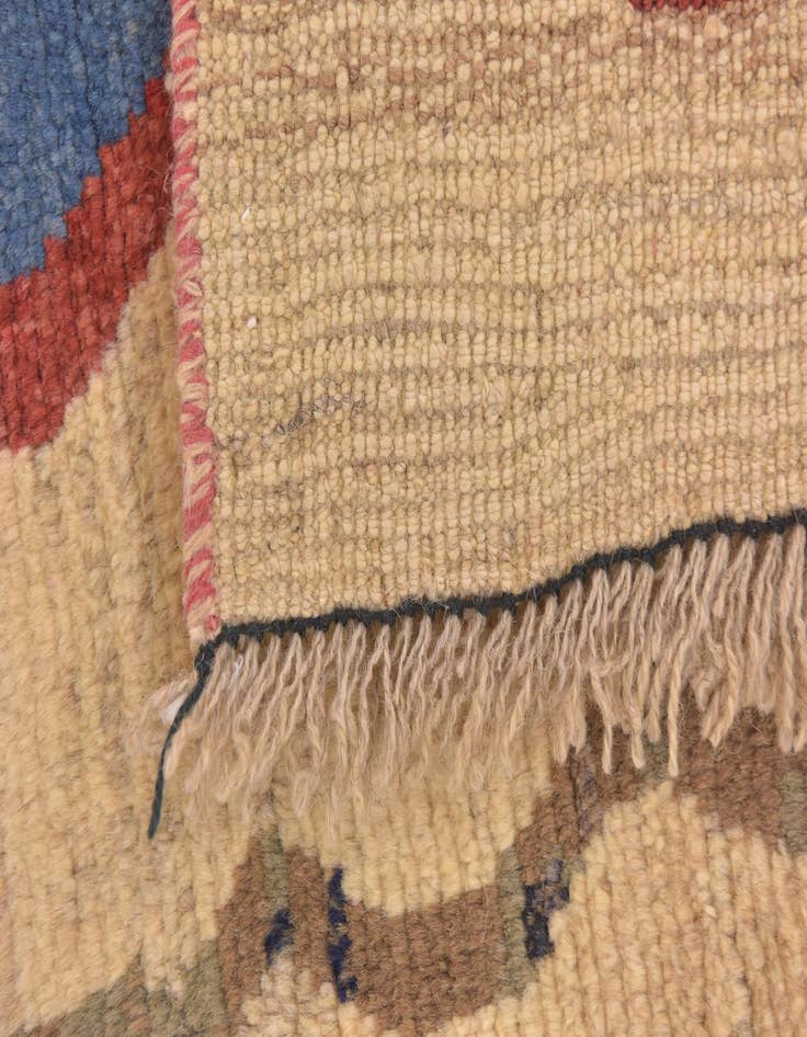 Detail image of  4' x 5' 6  Hand Knotted Shiraz-Gabbeh Persian Wool Rug