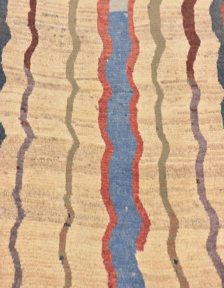 Detail image of  4' x 5' 6  Hand Knotted Shiraz-Gabbeh Persian Wool Rug