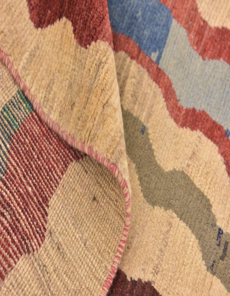 Detail image of  4' x 5' 6  Hand Knotted Shiraz-Gabbeh Persian Wool Rug