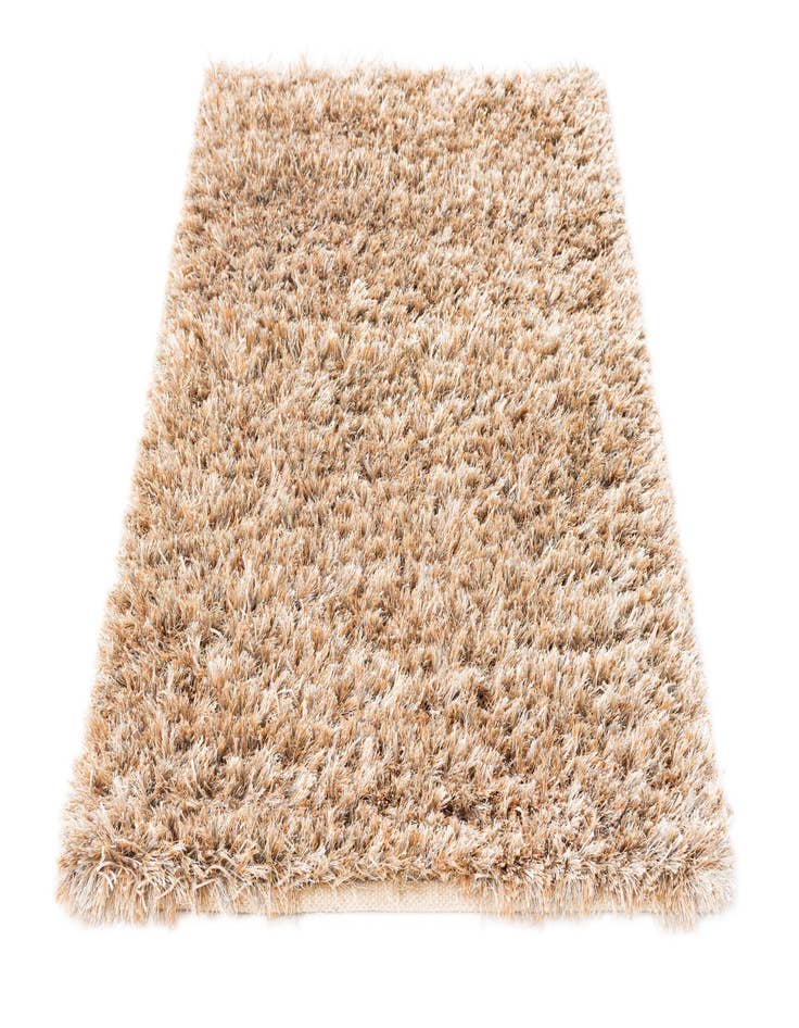 Detail image of  3' 1 x 5' 5  Hand Knotted Solid Shag Oriental Rug