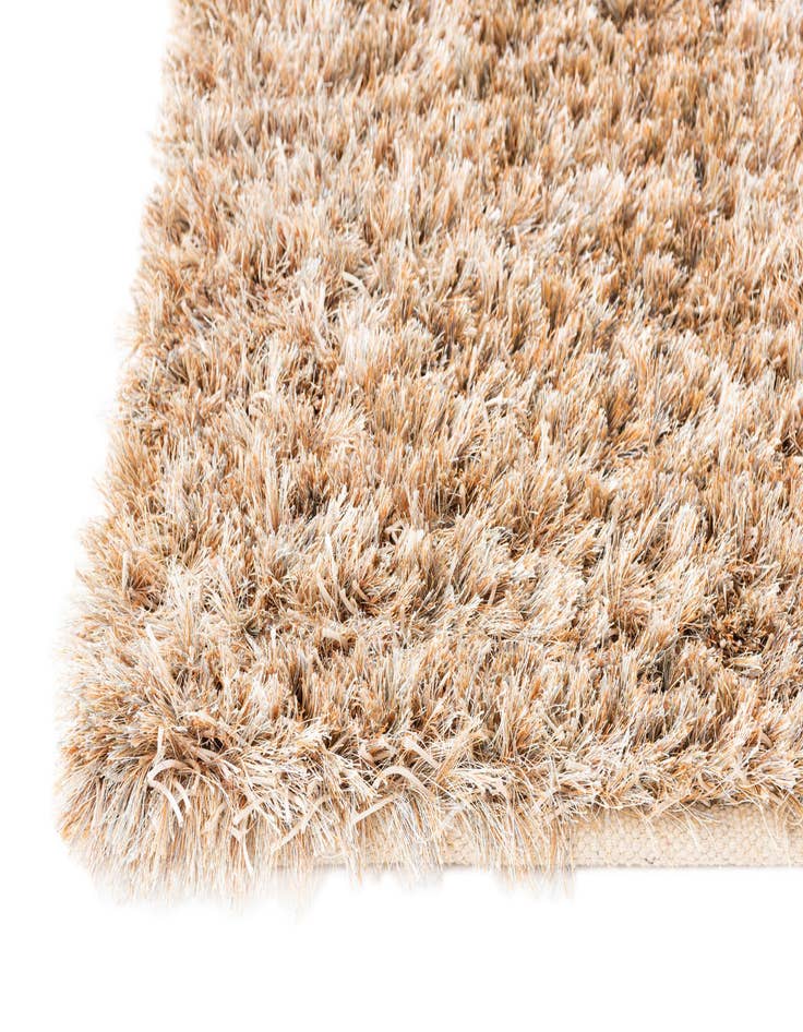 Detail image of  3' 1 x 5' 5  Hand Knotted Solid Shag Oriental Rug